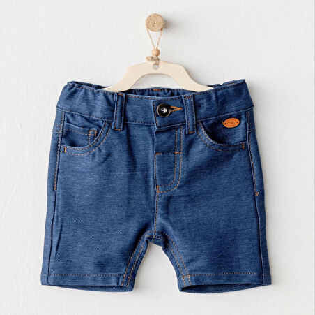 Andywawa Ac25939 Casual Bebek Şort İndigo