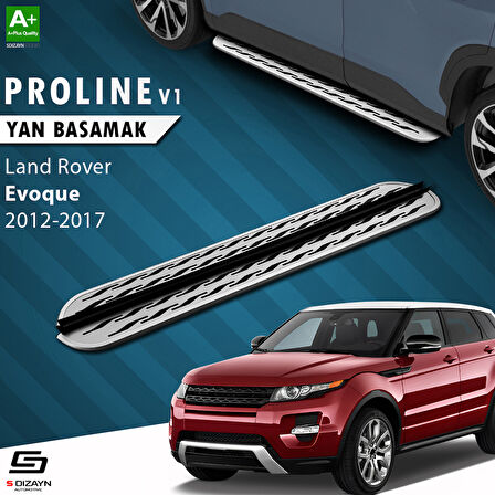 S-Dizayn Land Rover Range Rover Evoque OEM Still Pro V2 Aluminyum Yan Basamak 173 Cm 2012-2017 A+ Ka