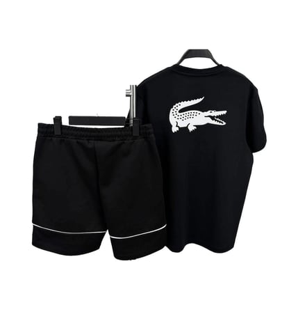 Lacoste Yazlık Erkek 2"Li Takım Şort T-Shirt