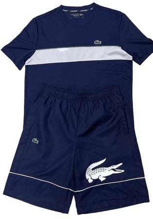 Lacoste Yazlık Erkek 2"Li Takım Şort T-Shirt