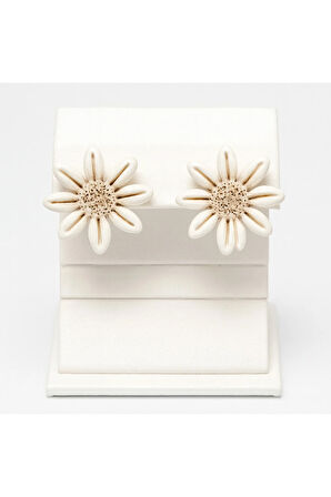 Amélie Daisy Çiçek Küpe - El Yapımı Polimer Kil Küpe, Hafif ve Zarif Yaz Aksesuarı