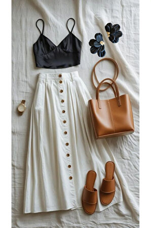 Mira Siyah Çiçek Formlu El Yapımı Tasarım Küpe – Altın Detaylı, Zarif & Modern