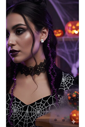 Mini Boo El Yapımı Polimer Kil Küpe – Minimal Hayalet Tasarım – Alerji Yapmayan Çelik