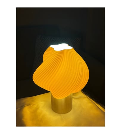 3D Baskı Modern Abajur Modeli Masa ve Gece Lambası