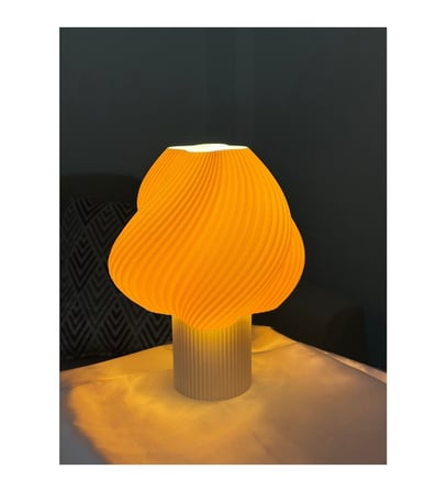 3D Baskı Modern Abajur Modeli Masa ve Gece Lambası