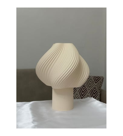 3D Baskı Modern Abajur Modeli Masa ve Gece Lambası