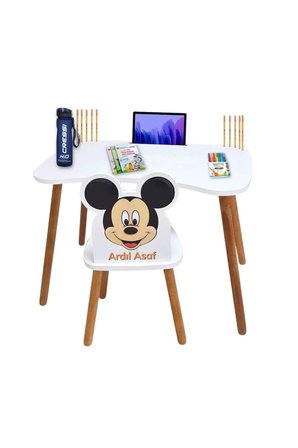 Çocuk Aktivite Masa Ve Sandalye Takımı  4-12 Yaş Mickey Mouse