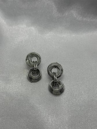 Çelik Silver Tasarım Küpe