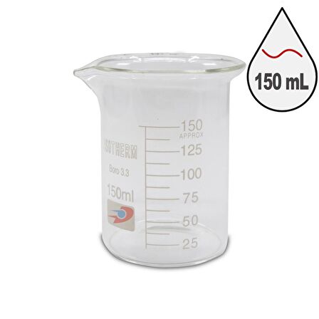 Dolar Kimya Cam Beher (Isotherm) | Kısa Form | 150 ml