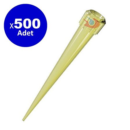 Dolar Kimya Pipet Ucu Sarı 200 µl - 500 Adet (Otomatik Pipet Ucu)