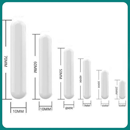 Manyetik Balık - Silindirik (PTFE Kaplı) - 70 mm x 10 mm