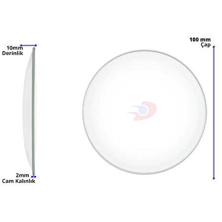 Dolar Kimya Saat Camı - 100 mm