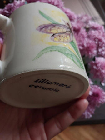 Yusufçuk temalı seramik kupa