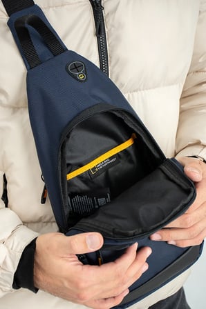 M-1008 Unisex Spor ve Günlük Kullanıma Uygun Lacivert Göğüs Çapraz Çanta Sırt Çanta