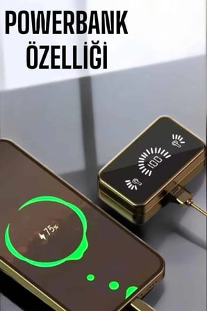 Aynalı Bluetooth Kulaklık Telefon Standlı Dijital Göstergeli
