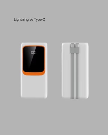 10000 Mah Hızlı Şarj Destekli Powerbank – Hafif, Kompakt Ve Güvenli
