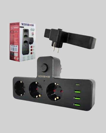 Usb Ve Type-c Portlu Anahtarlı Çoklu Priz Güç Ünitesi
