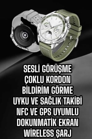 Akıllı Saat Sesli Görüşme Uyku Ve Sağlık Takibi Nfc Uyumlu