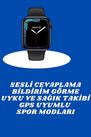 Akıllı Saat Nabız Ölçebilen Adımsayar Kalori Hesaplama Tema Değiştirme Gps Uyumlu