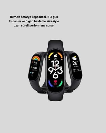 Akıllı Bileklik – Kalp Atış, Uyku Ve Adım Takibi, Ip67 Su Geçirmez