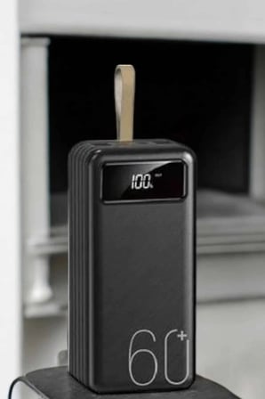 Powerbank 60.000 Mah 4 Portlu Uzun Şarj Süreli Dijital Göstergeli