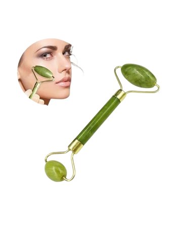 Jade Stone Yüz Bakım Seti Gua Sha Ve Roller Masaj Taşı