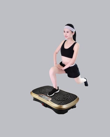 Evde Spor İçin Titreşimli Plate Fitness Platformu