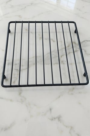 Çaydanlık,Tencere Altlığı Paslanmaz Çelik Demir Nihale-Kare Metal Altlık 24x24 cm Siyah