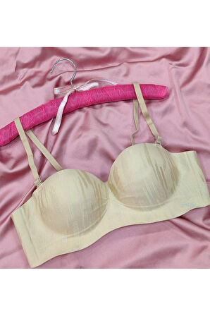 Lazer Kesim Dikişsiz Sütyen, Dolgulu Iz Yapmaz Balensiz Çizgili Sütyen