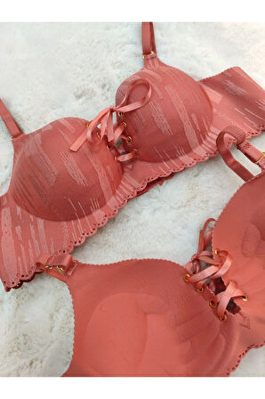 Lazer Kesim Dikişsiz Sütyen, Dolgulu Iz Yapmaz Balensiz Önden Bağalama Detaylı Sütyen