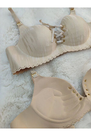 Lazer Kesim Dikişsiz Sütyen, Dolgulu Iz Yapmaz Balensiz Önden Bağalama Detaylı Sütyen