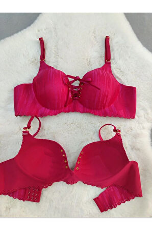 Lazer Kesim Dikişsiz Sütyen, Dolgulu Iz Yapmaz Balensiz Önden Bağalama Detaylı Sütyen