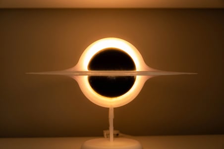 Kara Delik 3D Led Gece Lambası - Özel Tasarım Dekoratif Masa Lambası