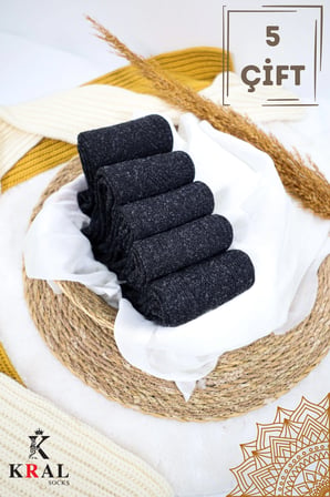 Erkek Ve Kadın Kışlık Termal Etkili (5'li Paket) Lambswool