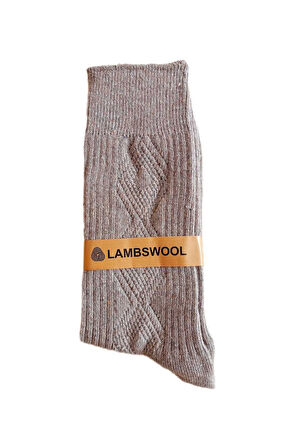 Erkek Kışlık Lambswool Yünlü Termal Parfümlü Kokulu Soket Kalın Çorap