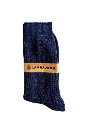 Erkek Kışlık Lambswool Yünlü Termal Parfümlü Kokulu Soket Kalın Çorap