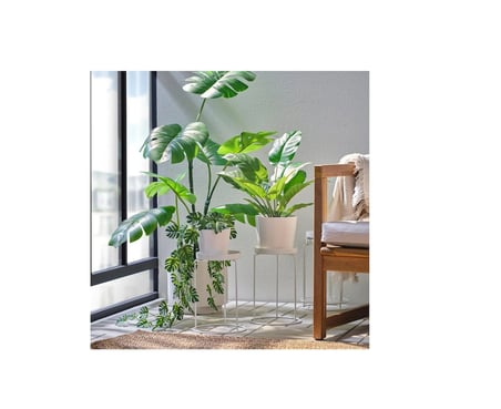 IKEA LÅNGNÄBB çiçeklik , beyaz, 26 cm, iç-dış mekan 