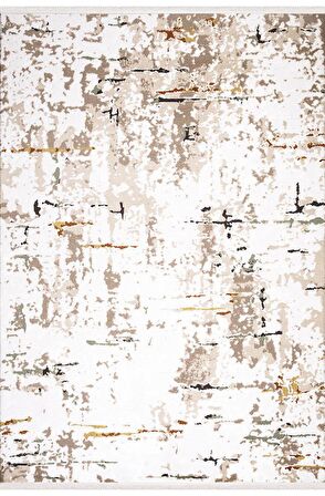 İpek Mekik Halı Lapena Kahve Ekru Modern Desenli Halı