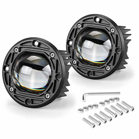 Offroad sis lambası beyaz-amber 20w 12-24v adet