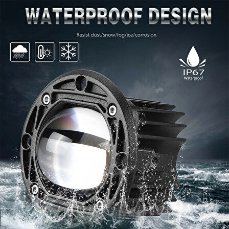 Offroad sis lambası beyaz-amber 20w 12-24v adet