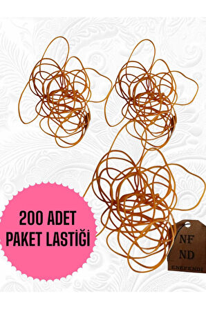 200 ADET Paket Ambalaj Lastiği Para Ve Çok Amaçlı Kullanım Için Lastik 70 mm