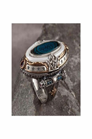 Islam Usta Tasarımı La Tahzen Gümüş Erkek Yüzük