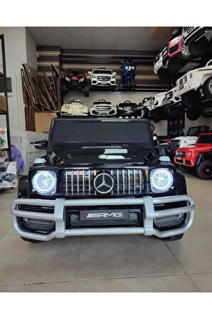 Lisanslı Mercedes G63 24 Volt! 4X4, Yumuşak Lastik, Çift Kişilik Çift Koltuk, Bluetooth & FM Radyolu