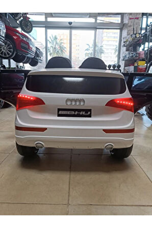 Audi Q-Suv! 12V, Uzaktan Kumandali, Çift Motor, Bluetooth ile Müzik Keyfi, Deri Koltuk