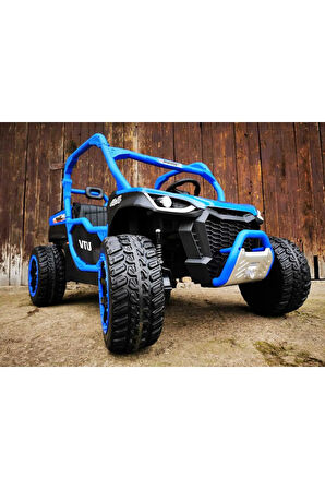 UTV 24V, 4X4, Otomatik Damperli, Kauçuk Lastik, Yüksek Hız,Çift Kişilik, Bluetooth Müzik, Kumandalı