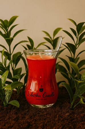 LUBERKA CANDLE Çay Tasarımlı Kokulu Jel Mum