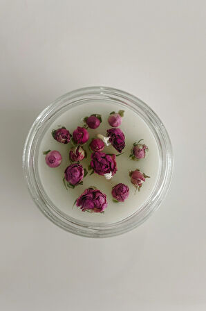 LUBERKA CANDLE Rose Garden Tasarım, Güllü,Kokulu Kavanoz Mum
