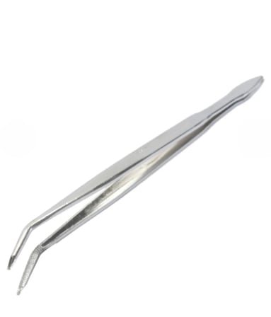 Penset Eğri Uçlu 13 Cm Nikel Kaplama