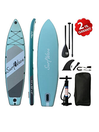 Kamera Bağlantı Aparatlı Surf Wave Şişme SUP Paddle Board 335x84x15 cm FULL SET
