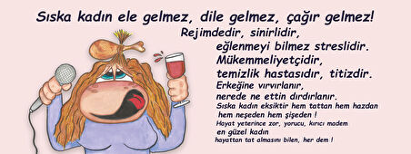Sıska kadın ele gelmez dile gelmez çağır gelmez rejimdedir sinirlidir Hediye Kupa Love Bug-T